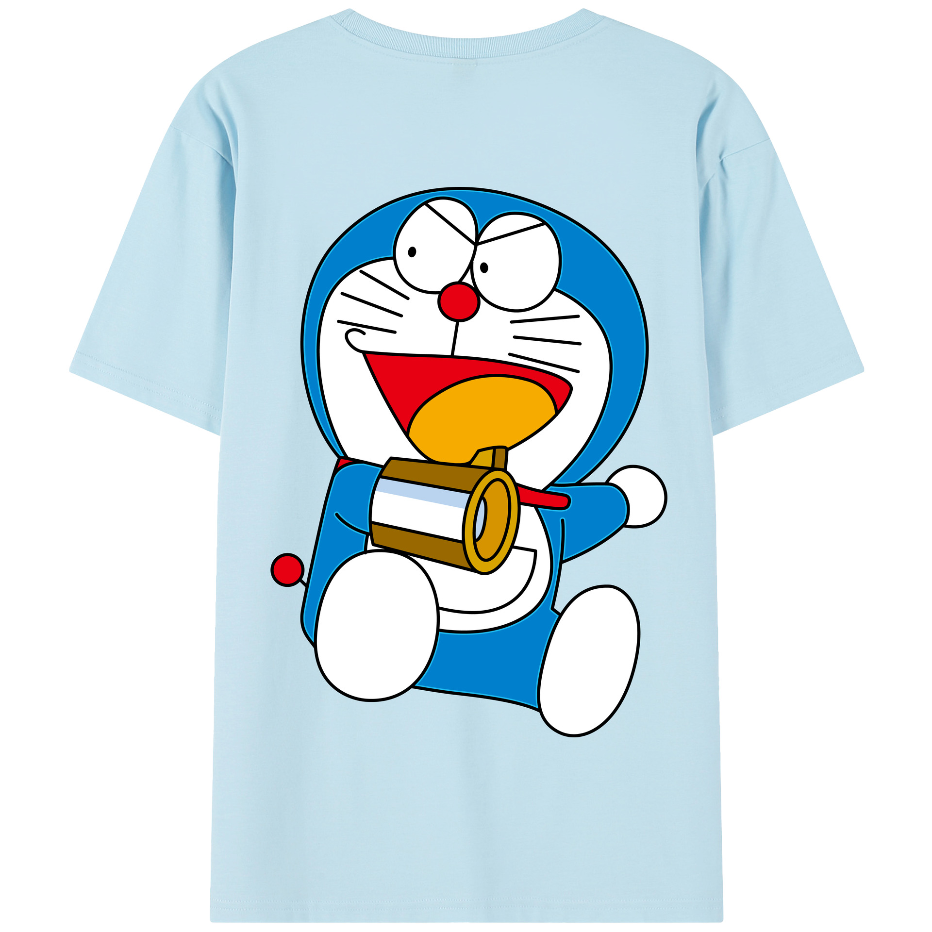 （画像用） ドラえもん Doraemon 綿100％半袖Tシャツ（背面プリント）